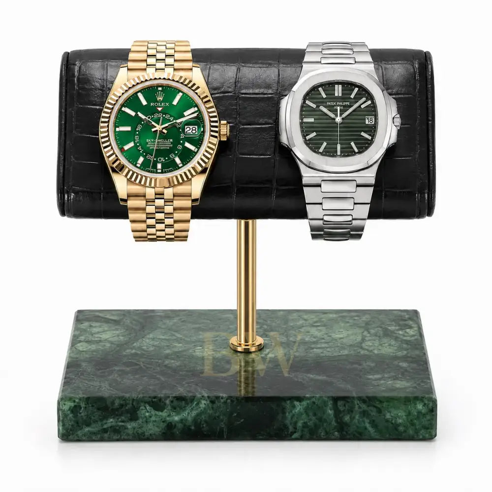 Luxury gold watch stand