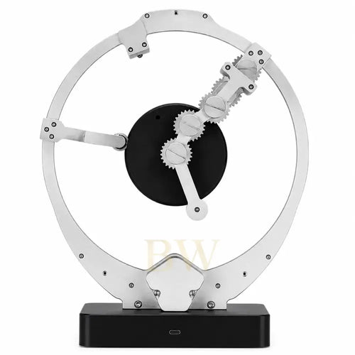 Mechanical watch winder with gears on a white background