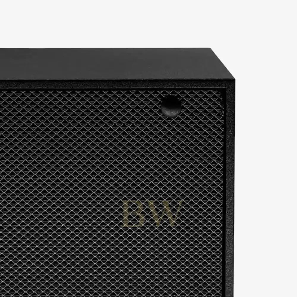 Black corner of watch winder with textured surface 