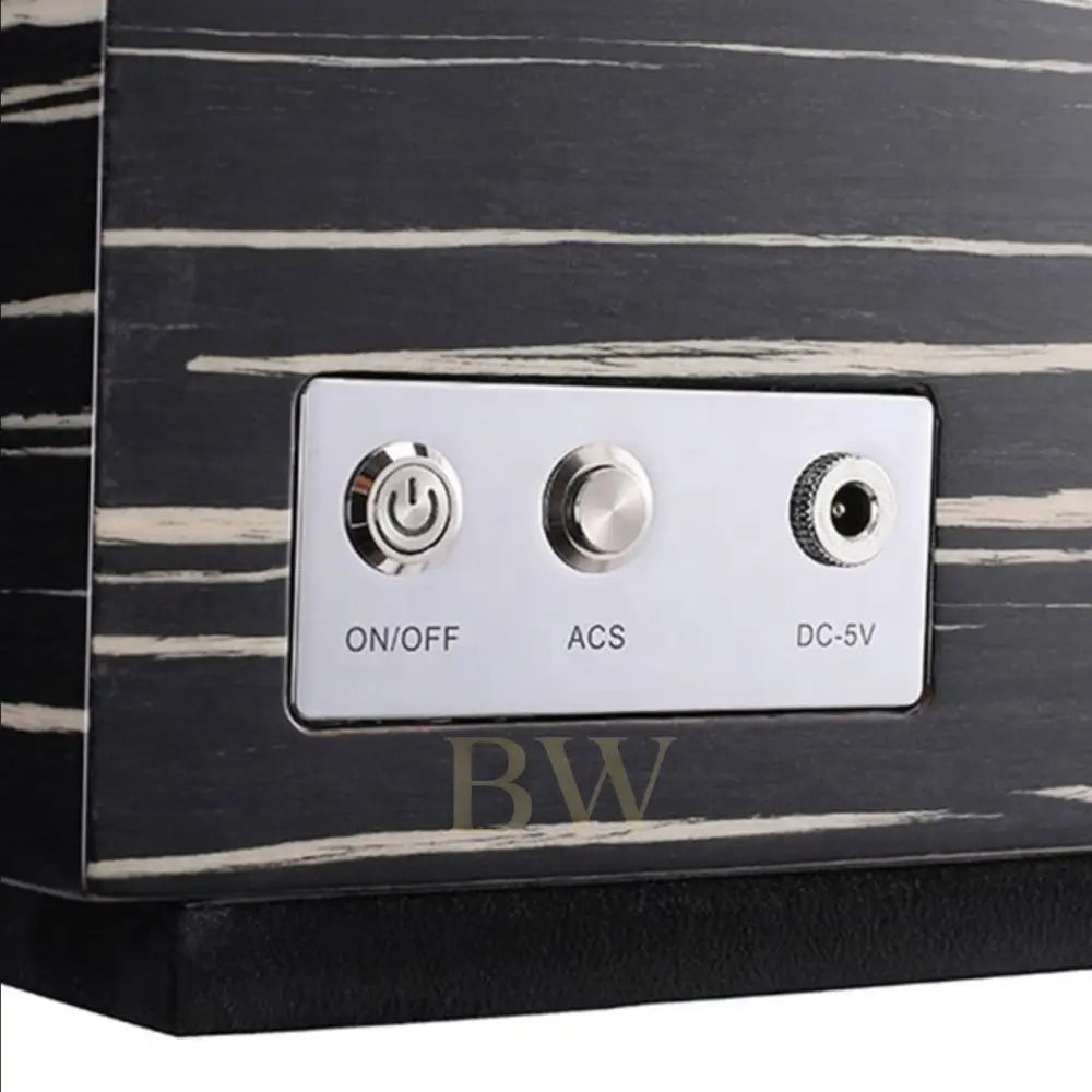 Close-up on and off button watch winder