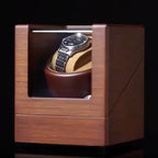 Video of a wooden watch winder