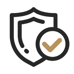 Icon of a shield for the 2 year warranty of the watch winders