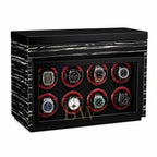 Black watch winder for luxury watch collector